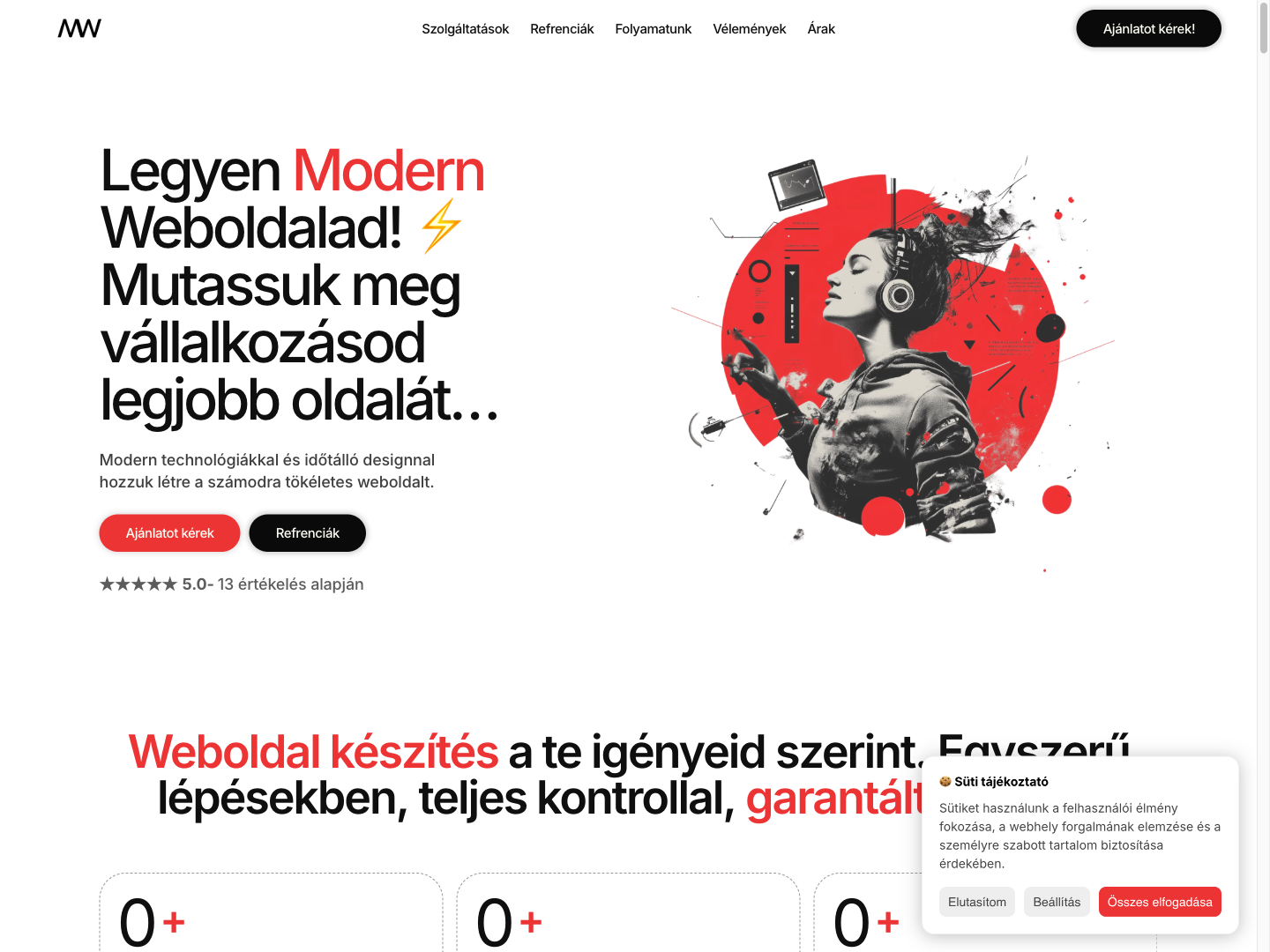 ModernWeb by ZNiTech weboldal